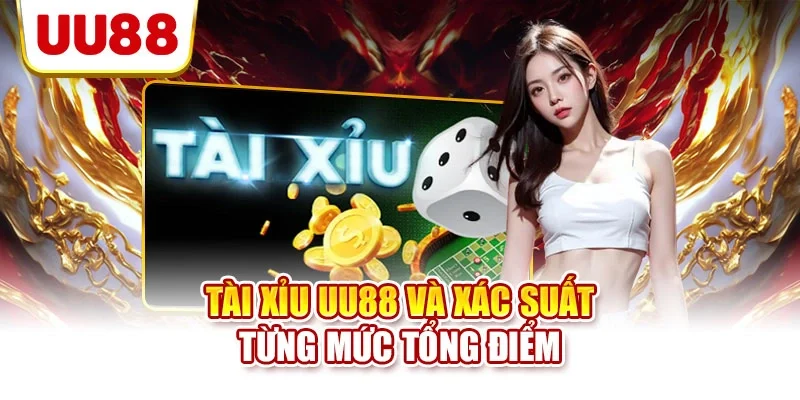 Tài xỉu UU88 và xác suất từng mức tổng điểm